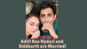 Aditi Rao Hydari and Siddharth